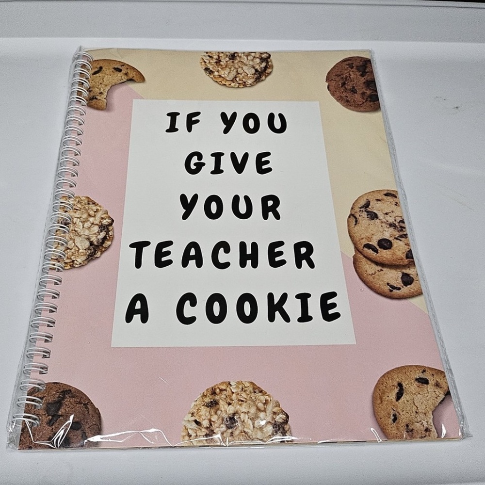 New If You Give Your Teacher a Cookie Spiral Book Gift Educator Appreciation